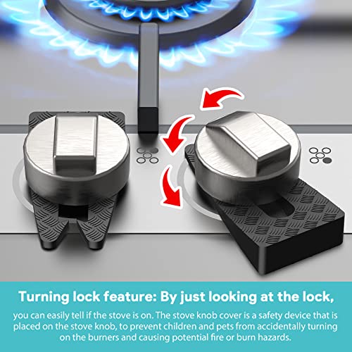 Gas Stove Knob Covers for Child Safety BabyProof Locks for Your Gas