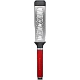 Amazon.com: KitchenAid Gourmet Fine Zester Grater with Pusher, Black ...