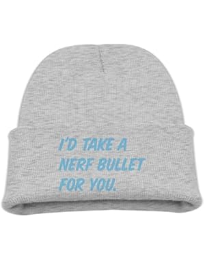 Take A Nerf Bullet For You Kid's Hats Winter Funny Soft Knit Beanie Cap, Unisex