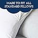 Little Sleepy Head Waterproof, Zippered Standard Pillow Protectors, Terry Cotton, Pillow Covers Protect from Moisture - 2 Pack, (21x27)