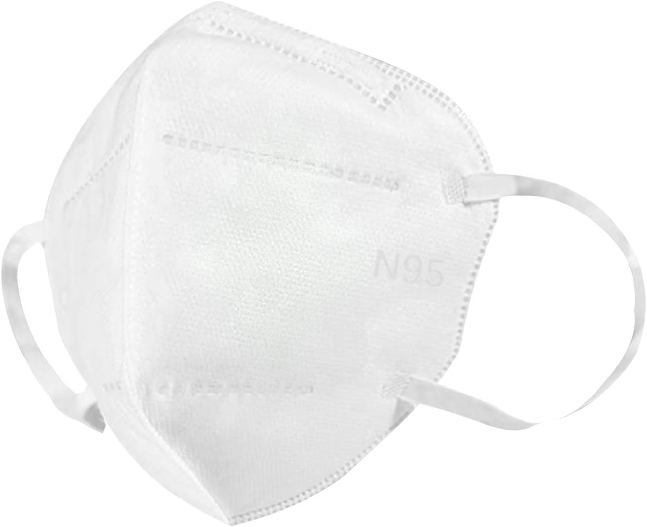 N95 Mask PM2.5 Proof Disposable Face Mask Earloop Medical Surgical Respirator Mask Effectively Protect Multiple Functions Soft Breathable Masks for Germ Protection, Dus,t Fog, Smoke, Gas（20 Pack ）