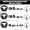 OneOdio-A70-Bluetooth-Headphones-Over-Ear-50-Hrs-Playtime-Stereo-WirelessWired-Headset-with-CVC60-Mic-Professional-Studio-Monitor-Mixing-Headphones-for-TVPCPhone OneOdio A70 Bluetooth Headphones Over Ear, 72 Hrs Playtime, Monitor Level Stereo Sound Quality, Foldable Wireless&Wired…