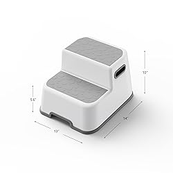 UNCLE WU 2-Step Stool for Kids & Adults