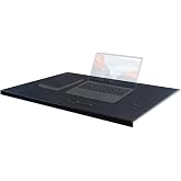 AKOZLIN 27.55&rdquo;x 15.8" Soft PU Leather Surface Office Desk Mouse Mat Anti-Push Pad with Full Grip Fixation Lip Table Blotter Edge-Locked Protector