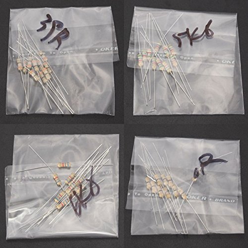860Pcs 1/4 Watt Resistor 86 Kinds Of Different Resistance E-12 Series Assortment Kits