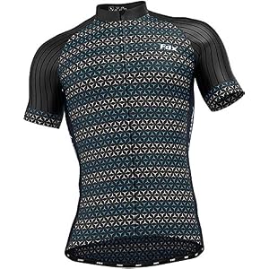FDX Cycling Jersey Men’s – Quick Dry, Breathable Short Sleeve Cycle Tops – Full Zipper Bicycle Riding Shirt with 4…