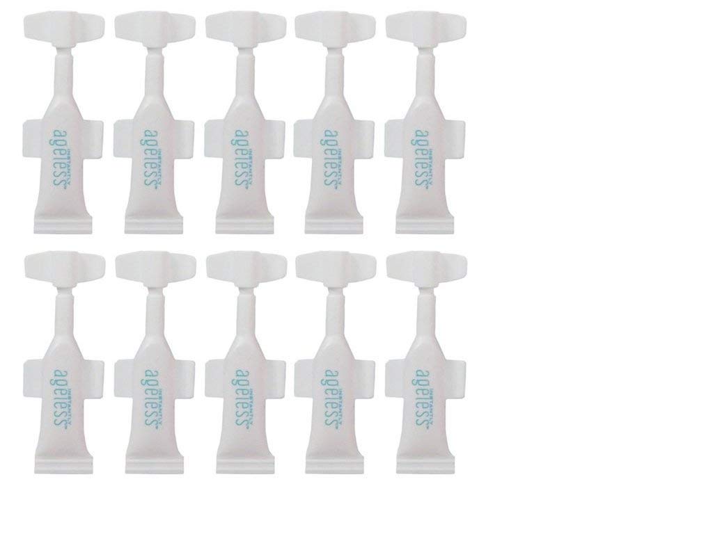 Jeunesse Instantly Ageless 10 Vial - Immediately reduces the appearance of under-eye bags, fine lines, wrinkles and pores, and lasts 6 to 9 hours