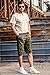 INFLATION Mens Flat Front Shorts Casual Relaxed Fit Cargo Shorts 100% Cotton Shorts with Pockets