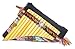 Pan Flute 15 Pipes Tunable Natural Bamboo From Peru Case Included (Beige)