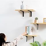 nuoshen 4Pcs Shelf Bracket Right Angle 150x125mm with 16 Screws Black view 6
