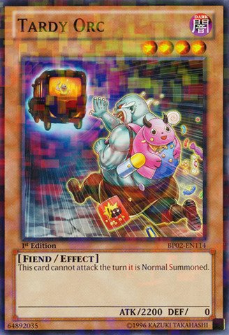Yu-Gi-Oh! - Tardy Orc (BP02-EN114) - Battle Pack 2: War of the Giants - 1st Edition - Mosaic Rare