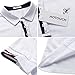 HOTOUCH Men's Casual Polo Shirts with Short Sleeve Polo T Shirts for Men (White L)