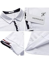 Hotouch Mens Fashion Polo Camiseta de manga corta Polo Casual Slim Fit Basic Golf Tee Sport Polo Camisetas