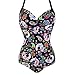 ROYBENS Women Swimsuit Retro One Piece Swimsuit Swimwear