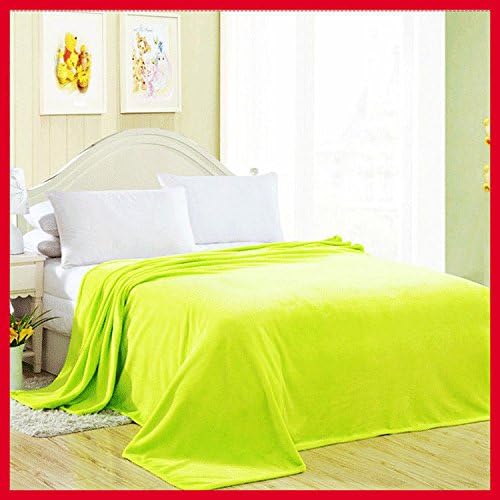 SEVE Hot Multiple Size Warm Microplush Throw Blanket Rug Plush Fleece Bed Quilt Sofa,Grass Green,Small Singel: 70cm x 100cm