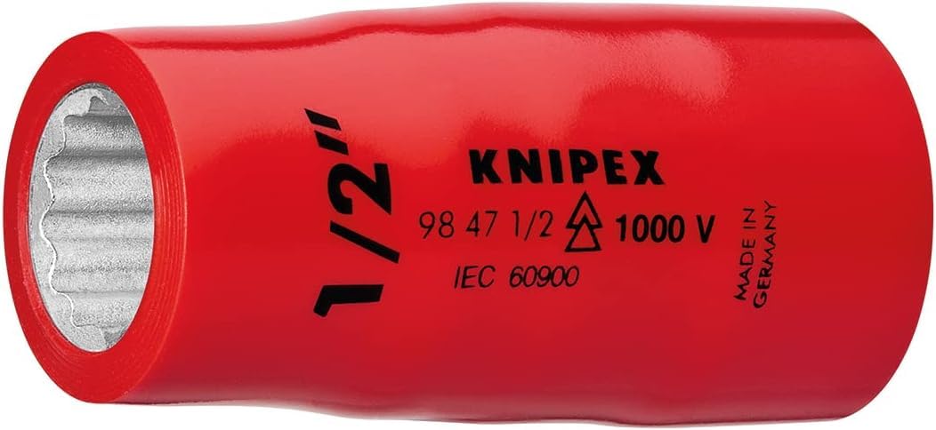 KNIPEX 12-Point Socket with Internal Square 1/2" 55 mm, 98 47 9/16"