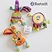 Lil' Jammerz Baby Music Toys for Car Seat or Stroller: Includes a Bluetooth Speaker to Stream Music or White Noise, and Plush Rattle & Squeaky Toy