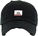 KBETHOS KBSV-048 Blk California Republic Flag Vintage Dad Hat Baseball Cap Polo Style Adjustable