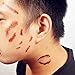 COKOHAPPY 10 Sheets Halloween Bleeding Wound Scar Blood for Party Cosplay Costume Look Real Flash Temporary Tattoo
