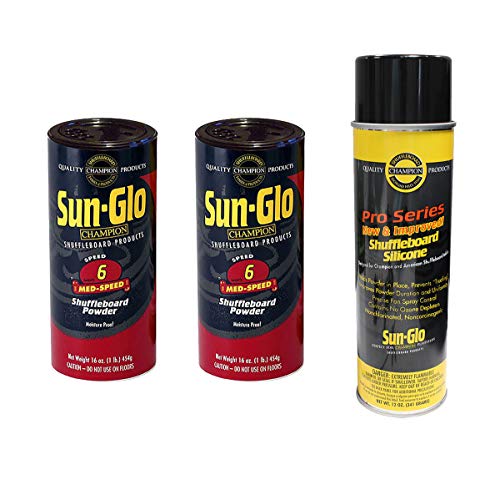 Sun-Glo 2 Cans #6 Med-Speed Wax and 1 Can of Silicone Spray