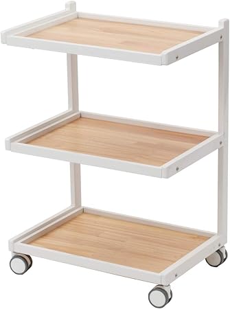 Amazon Co Jp E型 ワゴン 全2種 木板 幅58 奥行42 高さcm エステワゴン ネイルワゴン 美容室ワゴン キッチンワゴン マルチワゴン サイドワゴン キャスターワゴン キャスター付き インテリア 収納 業務用 サロン ワゴン ラック ドラッグストア