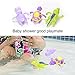 Emorefun Joe 3 pcs Baby Bath Toy Plastic Wind-up Swimming Shower Toy Clockwork, Hippo Turtle Crocodile Sets for Kids, Random Color