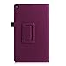 Fintie EKAB002AD-US Folio Case for Fire HD 8 (2015 Model 5th Gen Only), Slim Fit Premium Vegan Leather Standing Cover with Auto On/Off, Purple