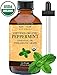 Organic Peppermint Essential Oil Large 4 oz, USDA Certified Organic, By Mary Tylor Naturals Premium Therapeutic Grade, 100% Pure, Perfect for Aromatherapy, Relaxation, Improved Mood, Repel Mice, Pests