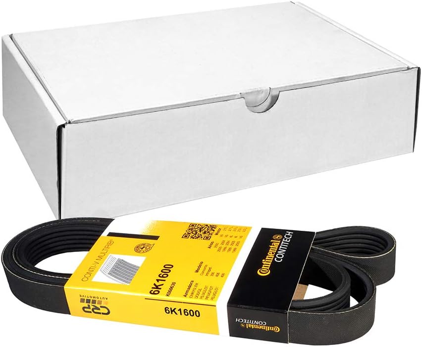 Contitech 6PK1600 V-Ribbed Belts, BLACK
