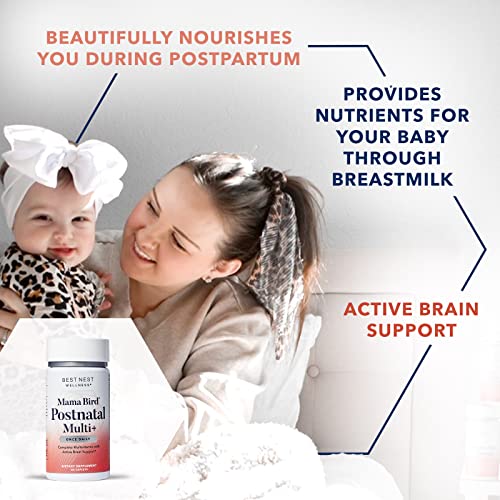 Mama Bird Postnatal Vitamins for Breastfeeding and Postpartum, Whole