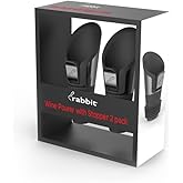 Rabbit Wine Pourer Stoppers (Stainless Steel, Set of 2)