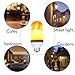 Flame Bulb,LED Flame Effect Light Bulb MASCOTKING E26 Base 105pcs 2835 LED Beads Vintage Festival Atmosphere Decorative LampNature Fire effect (1pack)