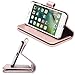 UrbanDrama for Apple iPhone 7 Case iPhone 8 Case, Glitter Shiny Faux Leather Magnetic Closure 9 Credit Card Slots Cash Holder Protective Case for Apple 7 iPhone 8 4.7 inch, Rose Gold