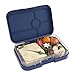 YUMBOX TAPAS Larger Size (Portofino Blue) 4 compartment Leakproof Bento lunch box for Pre-teens, Teens & Adults