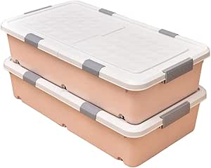 QXTT Almacenaje Bajo Cama con Ruedas Caja De ...