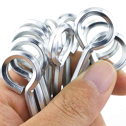 Twdrer 20 PCS 5/32" Sliver Standard Hex Dogging Key with Full Loop,Solid Metal Allen Wrench Door Key for Push Bar Panic Exit Devices