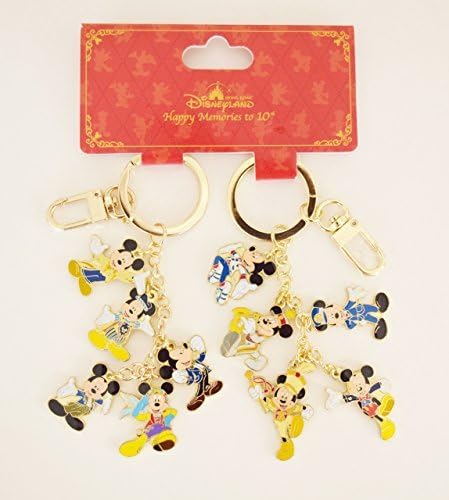 Mickey Mouse History Design Keychain two set 10 anniversary HKDL [Hong Kong Disneyland] [parallel import goods]