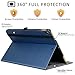 ZtotopCases for iPad Air 3rd Generation 2019/iPad Pro 10.5 Inch 2017, Premium PU Leather Business Folding Stand Folio Cover with Auto Wake/Sleep, Multiple Viewing Angles for iPad Air 3 Gen, Navy Blue