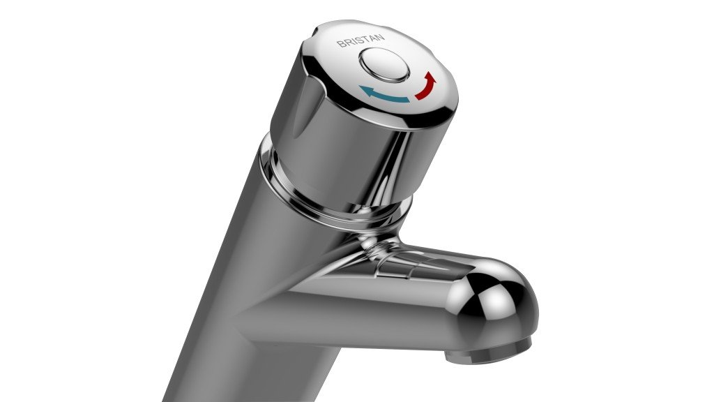 Bristan Z TC 1/2 C Self Closing Push Button Timed Flow Basin Mixer Tap - Chrome