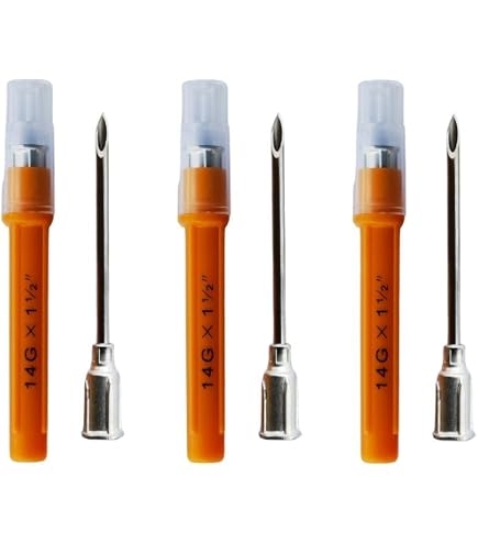 Eli-Vet Veterinary Needles - 18G X 1 Inch, Aluminum Hub, Individual Sheaths, Sterile & Autoclavable, 100 Per Box (AHN1825)