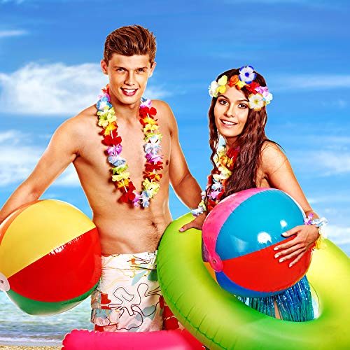 Hawaiian Luau Party Supplies-Hawaiian Leis(40Ct) with Hawaiian Flower Hair Clips(20pcs), Perfect for Your Hawaii Luaus - Thumbnail 5