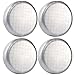 VIEFIN Set of 4 Wheel Tire Covers for RV, Trailer, Truck, Camper, Motorhome, Van, Auto Car, Aluminum Film, Waterproof Sun Rain Snow Tire Protectors(Aluminum-Silver,Fit 27