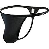 MuscleMate Men's Thong Bikini Underwear, Hot Men's Thong G-String T-Back Underwear, Adjustable Size.