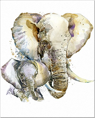 Mom and Baby Watercolor Art Print