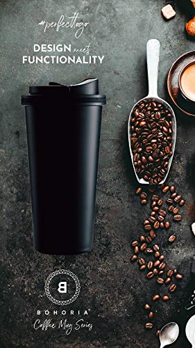 BOHORIA-Premium-Edelstahl-Kaffee-to-Go-Becher-2020-Edition-Thermo-Becher-Isolierbecher--Vakuumisoliert-500-ml-Reise-Becher-fr-Kaffee--Autobecher-Travel-Mug-Classic-Black