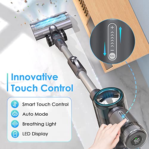 Oraimo Cordless Vacuum Cleaner, Cordless Stick Vacuum with 27 Kpa