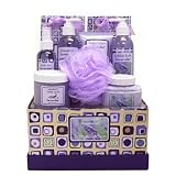 Lavender Scented Bath Body Shower Spa Gift Set for Women - Mothers Day Gift Idea for Her