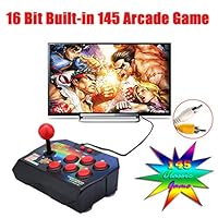 Kariwell Arcade Fghtstick Joystick,Retro Joystick 16 Bit Built-in Universal Arcade Fighting Stick,45 Arcade Game Console Players Stick Controller,Best Gift for Boys