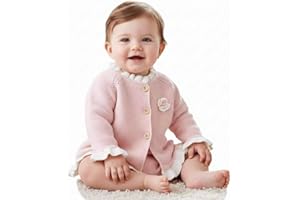 Vivobiniya Toddler and Baby Girl Cardigan Knit Sweater Infant Cotton Tops