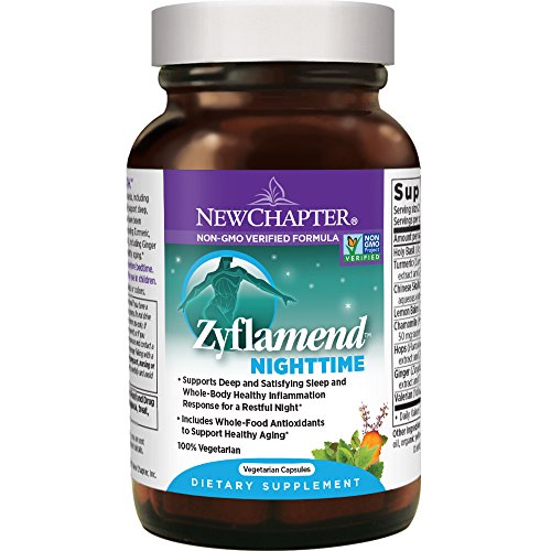 New Chapter Sleep Aid Zyflamend Nighttime for Sleep Support with Turmeric + Valerian Root